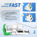 Frifreego Electric Stapler, Heavy Duty 70 Sheets Automatic Stapler, Flat-Clinch - Image 5