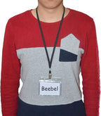 Beebel Lanyards 100 Pack Nylon Flat Badge Lanyard - Image 5