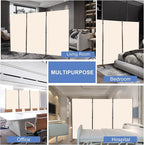 Room Divider 6FT Folding Privacy Screens, 3 Panel Partition Room Dividers - Image 6