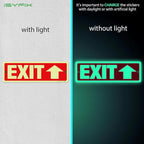 iSYFIX Exit Signs with Directional Up Arrow, Glow in the Dark, Photoluminescent - Image 2