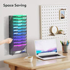 samstar 12 Tier Wall File Organizer, Hanging Wall Mount File Holder Paper - Image 2