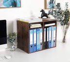 TQVAI Wood Literature Organizer, 12 Slots Hold 6000 Sheets A4 Papers, Wooden - Image 5