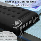 Pack of 2 L-Shaped Wrist Rest Keyboard, Memory Foam Arm Rest Desk, Ergonomic - Image 7