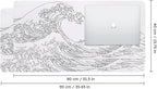 iCasso White Mouse Pad, Extended Gaming Mouse Pad, Large Stable Rubber Base - Image 2