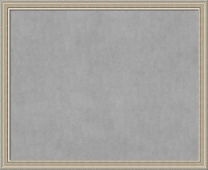 Amanti Art Silver Framed Magnetic Board 36x44 X-Large Vision Board by AmantiArt