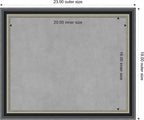 Amanti Art Black Framed Magnetic Board 19x23 Small Vision Board - Image 4