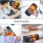 American Football Ball Themed Pencil Case Big Capacity Storage Pencil Pouch - Image 8