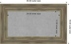Amanti Art Grey Framed Magnetic Board 18x30 Small Vision Board - Image 3