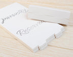 20 Pack Modern White Reserved Table Sign - Image 5