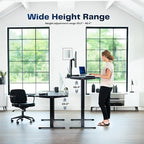 VIVO Electric 60 x 30 in Rustic Standing Desk, Memory Height Adjustment - Image 7