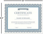 Elite Blue & White Parchment Certificate Papers - Image 3