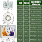 LonlyEagle 12 Pack 5 Inch Clear Plastic Easels or Stand/Plate Holders to - Image 2