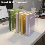Acrylic Desk Organizer 5 Vertical Compartments Office Organization Clear - Image 6