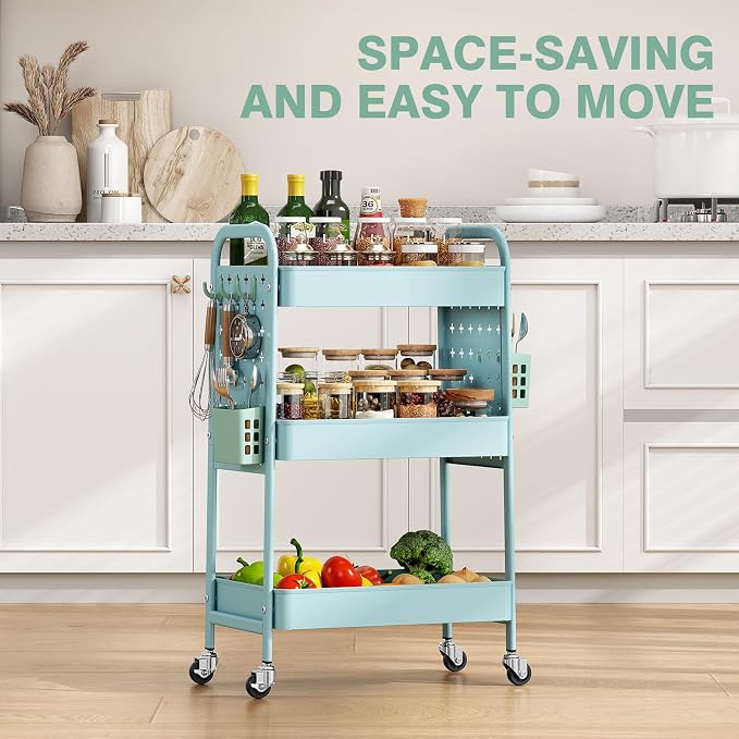 KINGRACK 3 Tier Rolling Cart - Image 5