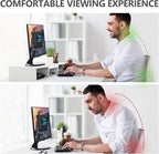 TAVR Furniture Dual Monitor Stand Riser, Computer Monitor Stands - Image 5