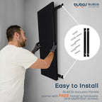 BUBOS 2 PCS Fabric Acoustic Panels, 47.2''x23.7'' Decorative Sound Dampening - Image 9