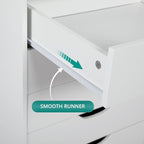 Naomi Home Debbie 7-Drawer Craft & Office Storage Cabinet, Chic Design - Image 4