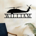 Personalized Metal Airplane Wall Art, Airplane Name Sign, Customized Pilot Name - Image 7