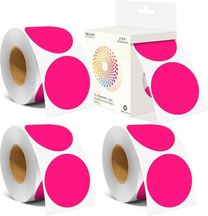 2 Inch Color Coding Round Labels by Unknown