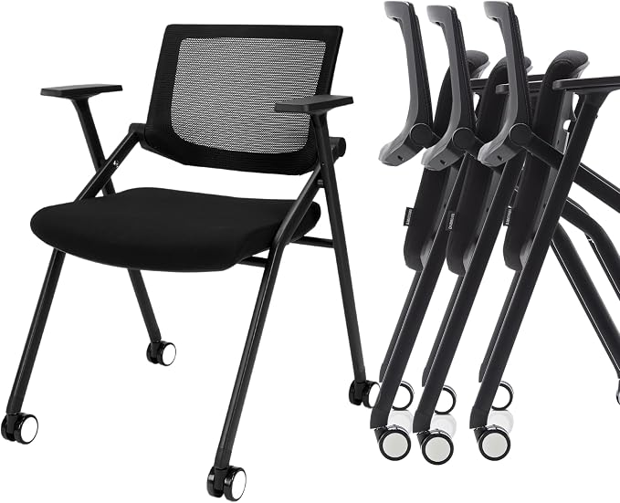 12 Pack Stackable Conference Room Chairs by Brobriyo