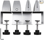 Heavy Duty Sneeze Guard Clamp For 0.1" to 1" Thick Panel, Desk Partition by Unknown