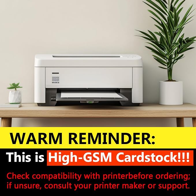 OcePor 200 Sheets White Cardstock 11” x 17”, 92lb/250gsm Card Stock, Thick Card - Image 4