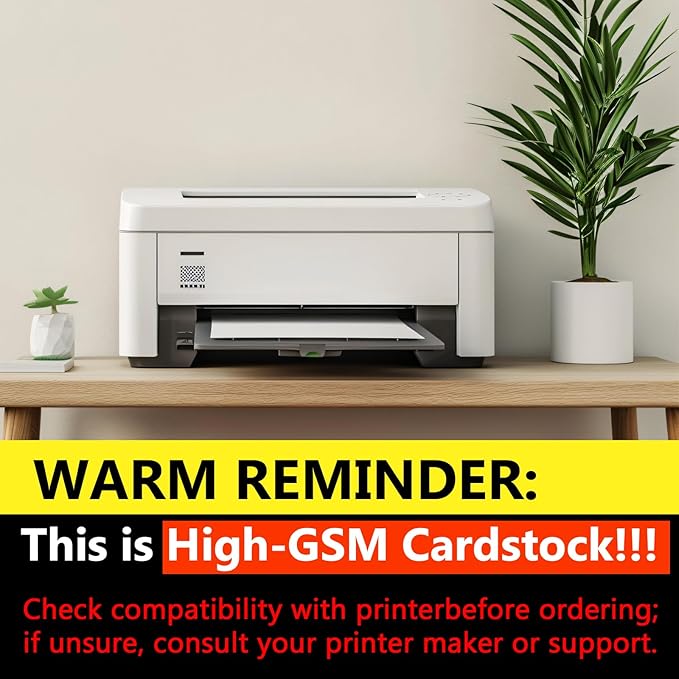 OcePor 100 Sheets Cardstock 5”x 7”, Blank Card Stock 92lb/250gsm, Thick Heavy - Image 3