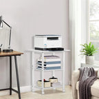 Lerliuo 3-Tier Printer Stand, Industrial Mobile Printer Table - Image 6