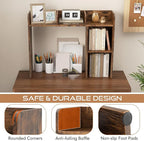 Tangkula Desktop Bookshelf, Countertop Storage Hutch - Image 5