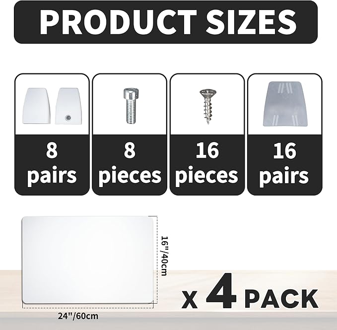 Nisorpa Desk Divider Privacy Panels Acrylic Partitions - Image 2
