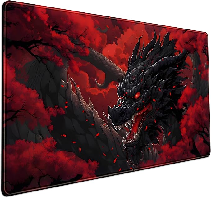Huge Dragon Large Mouse Pad by Mechanical+Cattle