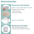 Large Reusable Dry Erase Yearly Wall Calendar - Image 6