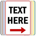 Custom Arrow, Custom Directional Sign, Right Arrow, 18x24 Inches, 55 mil thick by MySignCenter