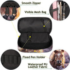 Pardick Pencil Case，Horse 3D Big Capacity Pencil Pouch Coin Pouch Stationery - Image 5