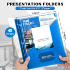 Teling 48 Pcs Clear Front Report Covers - Image 2