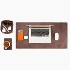 Node Leather - Genuine Leather Desk Mat, Desk Organizer & Cup Coaster - Leather by NodeLeather