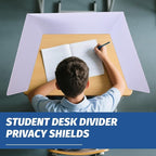 ZYINOZOC 12 Pack Desk Dividers for Students, 3-Fold Privacy Screens, Testing - Image 7