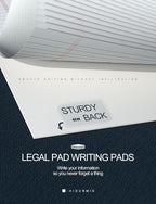 White Legal Pads 5x8 Small Note Pads 5x8 College Ruled Paper Tablets 15 Pack - Image 5