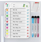 Magnetic Chore Chart for Kids, ADHD Task Tracker Easy-Check Routine Dry Erase by LightUpYourCreativity