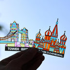 2 Pieces Metal Bookmarks with Transparent Design, Cute Book Marks - Image 2