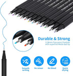 huesamhi 24 Fineliner Pens Set 0.4mm Ultra Fine Tip Drawing Markers - Image 3