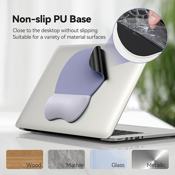 TECKNET Gel Mouse Pad Set with Wrist Rest and Keyboard Wrist Rest, Ergonomic - Image 6