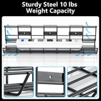 2 Pack DELAMU Under Desk Cable Management Tray, Metal Cord Cable Organizer - Image 4