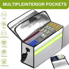 Fireproof Money Bags with Lock-6500°F Fireproof Document Box, 10 Layers - Image 6