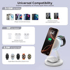 3 in 1 Foldable Magnetic Wireless Charging Station, iPhone Mag-Safe Charger - Image 8
