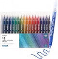 Grabie Jumbo Glitter Gel Ink Pen Set Of 18, Metallic Vibrant Sparkle Gel Pens by Grabie