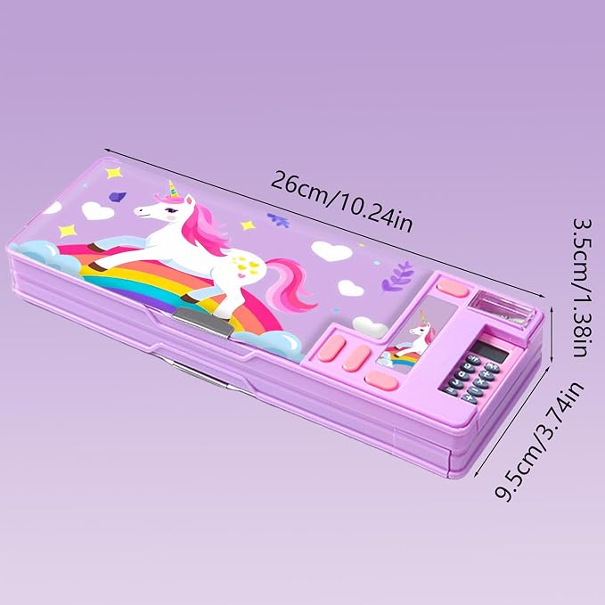 Pop Up Multifunction Pencil Case, Cute Cartoon Pen Box Organizer Stationery - Image 6