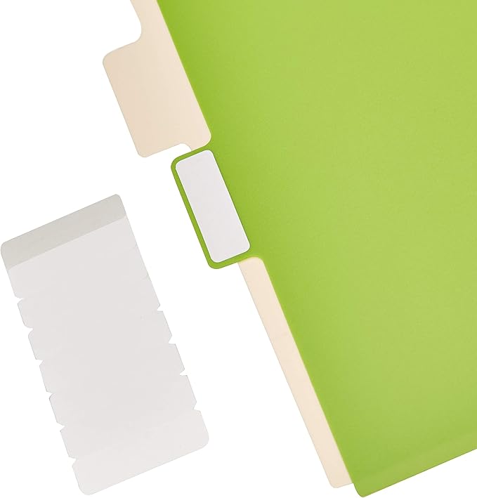 Amazon Basics Durable Multicolor 3-Ring Binder Plastic Divider Set - Image 5