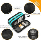 BOENLE Sea Turtle Teal Pencil Case Box Boys Girls Large Pencil Pouch - Image 3