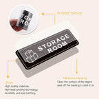 Storage Room Door Sign for Business and Home, Self-Adhesive Durable Modern - Image 4